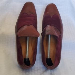 Gucci Men's Maroon Shoes
